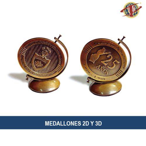 Medallones 2D, 3D