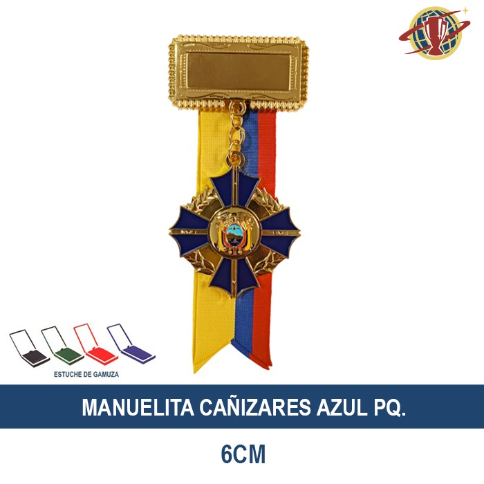 Condecoración en Oro Manuelita Cañizares Azul